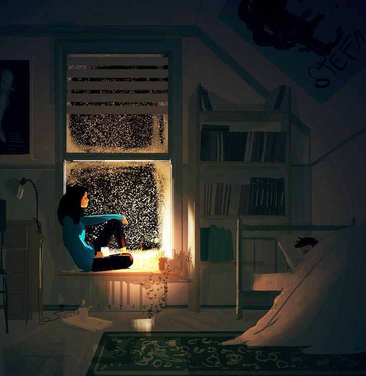 winter-night-illustration-lonely-